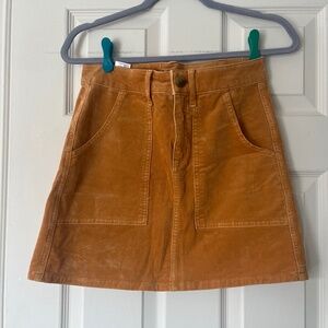 American eagle mustard mini skirt